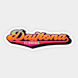 Daytona Florida Beach Vintage 70's Style Sticker